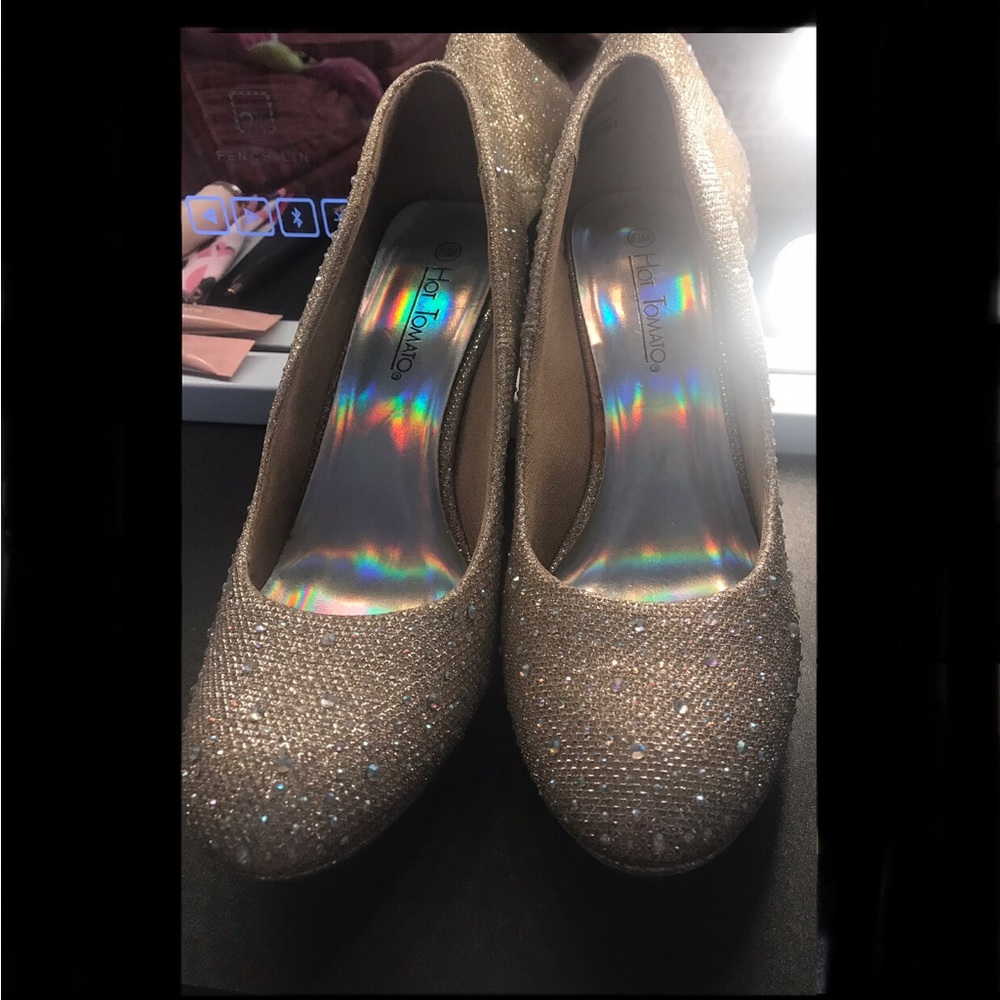 Glittery Rhinestone Heels - Picture 5 of 9